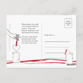 クリスマスクッキースワップパーティの招待状 ポストカード (裏面)