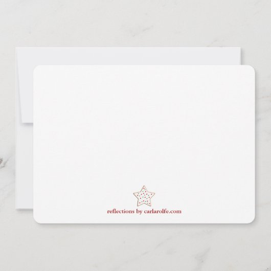 クリスマスクッキースワップパーティの招待状 招待状 (裏面)