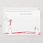 クリスマスクッキースワップパーティの招待状 招待状 (裏面)