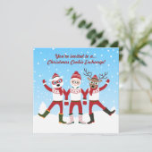 クリスマスクッキースワップパーティー招待状 招待状 (スタンド正面)