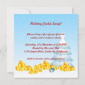 クリスマスクッキースワップパーティー招待状 招待状 (裏面)