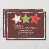 クリスマスクッキースワップホリデー招待状 招待状 (正面/裏面)