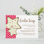 クリスマスクッキースワップ招待状 招待状 (スタンド正面)