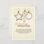 クリスマスクッキースワップ指示カード (正面/裏面)