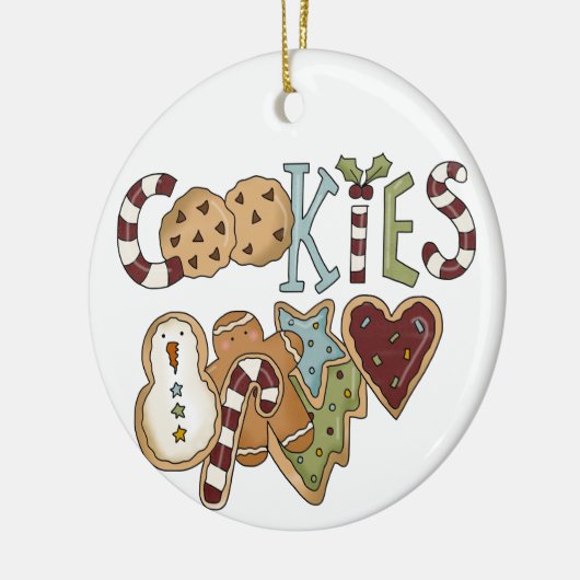 クリスマスクッキーズホリデイオーナメント セラミックオーナメント (左)