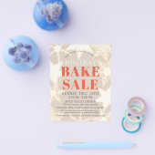 クリスマスクッキーズホリデイベイクセールベージュ チラシ (シングル)