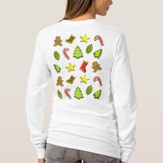クリスマスクッキーズホリデイベーキング Tシャツ (裏面)
