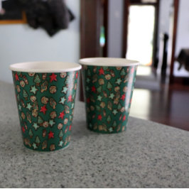 クリスマスクッキーズホリデーズクッキーベーキングパーティー 紙コップ