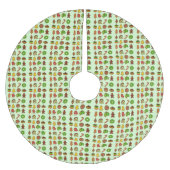 クリスマスクッキーズホリデーベーキングサンドタートシュガー ブラッシュドポリエステルツリースカート (正面)