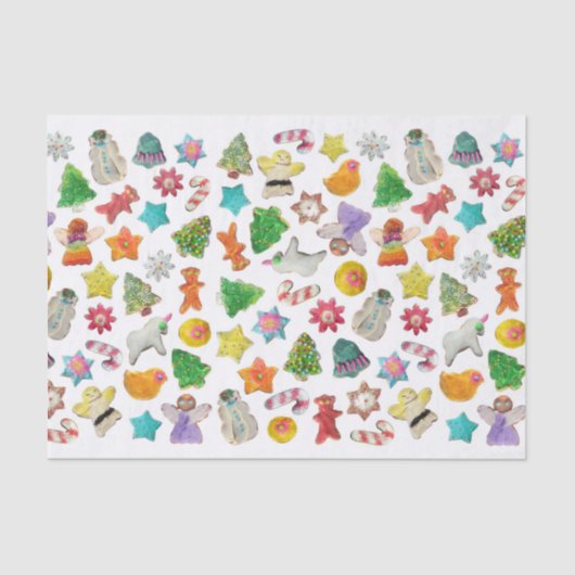 クリスマスクッキーティッシュペーパー 薄葉紙 (正面)