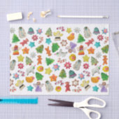 クリスマスクッキーティッシュペーパー 薄葉紙 (クラフト)