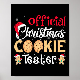 クリスマスクッキーテスター 楽しいバクテリクルー クリスマスプレゼント ポスター