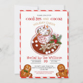 クリスマスクッキーデコレーション パーティー 招待状 (正面)