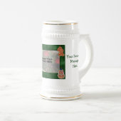 クリスマスクッキーデザインフォトスタイン ビールジョッキ (正面右)