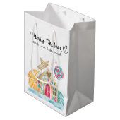 クリスマスクッキーハウス – Merry Christmas ミディアムペーパーバッグ (正面アングル)