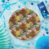 クリスマスクッキーパターン紙プレート ペーパープレート (パーティー)