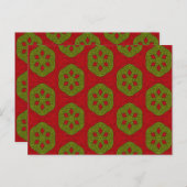 クリスマスクッキーパターン ポストカード (正面/裏面)