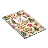 クリスマスクッキーパーソナライズされたレシピ ノートブック (右側)