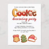 クリスマスクッキーパーティの招待状 (正面)