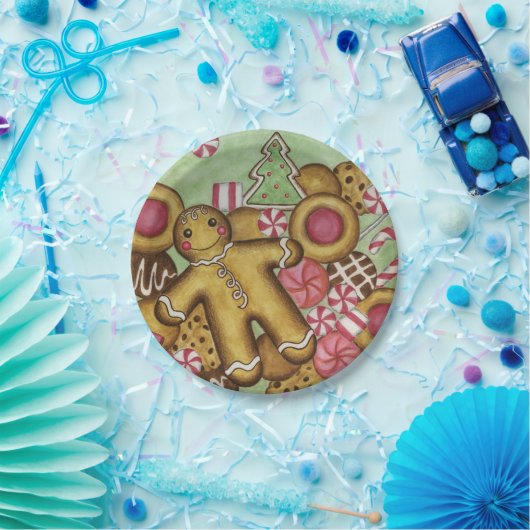 クリスマスクッキーパーティーホリデー紙プレート ペーパープレート (パーティー)