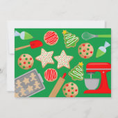 クリスマスクッキーパーティー 招待状 (裏面)