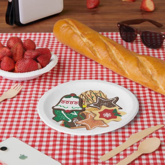 クリスマスクッキープレート ペーパープレート (ピクニック)