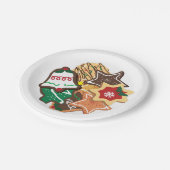 クリスマスクッキープレート ペーパープレート (アングル)