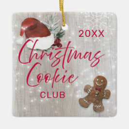 クリスマスクッキーベーカーズ セラミックオーナメント