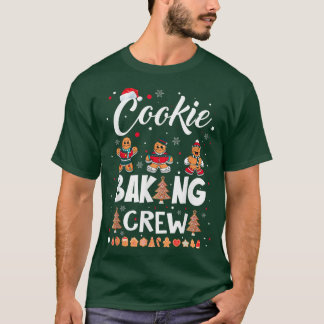 クリスマスクッキーベーキングクルーおもしろいクリスマスクッキーホール Tシャツ