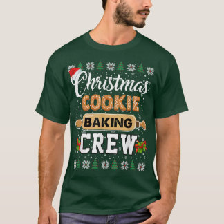 クリスマスクッキーベーキングクルーおもしろいクリスマスパジャマFa Tシャツ