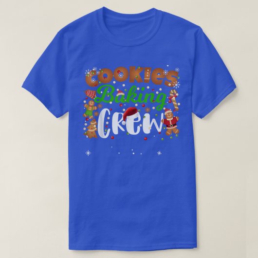 クリスマスクッキーベーキングクルーおもしろいマッチングファミリー Tシャツ (デザイン正面)