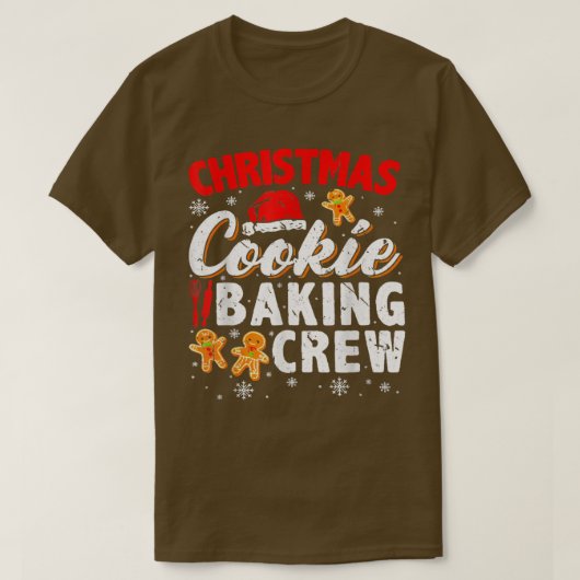 クリスマスクッキーベーキングクルークッキーベーキングチームCa Tシャツ (デザイン正面)