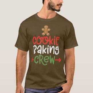 クリスマスクッキーベーキングクルークリスマスジンジャーブレッドチーム Tシャツ