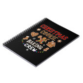 クリスマスクッキーベーキングクルークリスマスジンジャーブレッドファミリ ノートブック (左側)