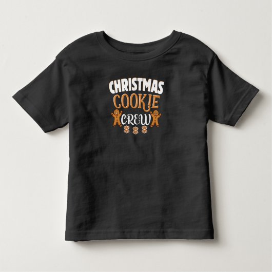 クリスマスクッキーベーキングクルーマッチングファミリー トドラーTシャツ (正面)