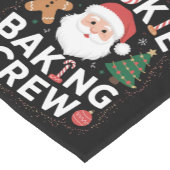 クリスマスクッキーベーキングクルー家族クリスマス ショートテーブルランナー (コーナー)