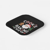 クリスマスクッキーベーキングクルー家族クリスマス ペーパープレート (傾斜あり)