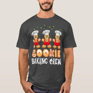 クリスマスクッキーベーキングクルーGingerbreadチーム Tシャツ