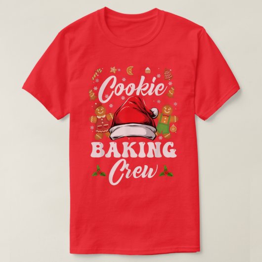 クリスマスクッキーベーキングクルーPajama, Gingerbread C Tシャツ (デザイン正面)
