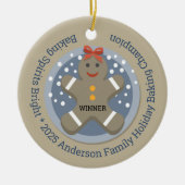 クリスマスクッキーベーキングコンテスト受賞者 セラミックオーナメント (正面)