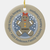 クリスマスクッキーベーキングコンテスト受賞者 セラミックオーナメント (裏面)