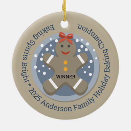 クリスマスクッキーベーキングコンテスト受賞者 セラミックオーナメント (裏面)