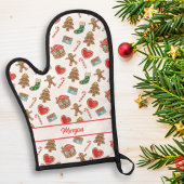 クリスマスクッキーベーキングパターカスタムン文字名 鍋つかみ