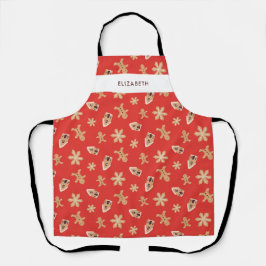 クリスマスクッキーベーキングホリデーカスタムフェスティバル エプロン