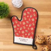 クリスマスクッキーベーキングホリデーカスタムフェスティバル 鍋つかみ (トップダウン)