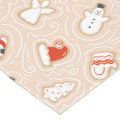 クリスマスクッキーベーキングホリデーフェスティバル冬 ショートテーブルランナー (コーナー)