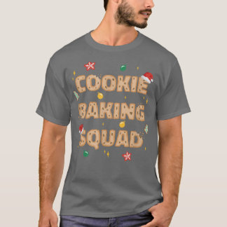 クリスマスクッキーベーキング分隊料理フレンズクリスマス Tシャツ