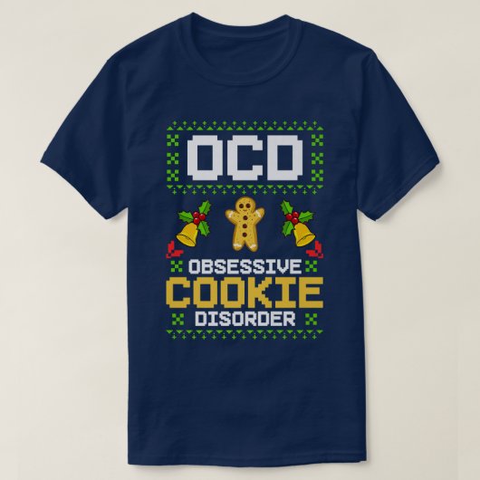 クリスマスクッキーホリデーキャンディサンタクリスマス1 Tシャツ (デザイン正面)