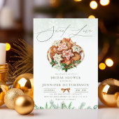 クリスマスクッキーホリデーブライダルシャワースウィートラブ 招待状