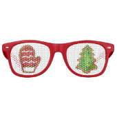 クリスマスクッキーミッテンツリークリスマスフェスティバルホリデイ レトロサングラス (正面)